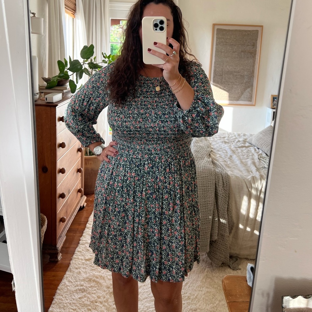 Apiece Apart Olivia Smocked Mini Dress